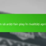 Cum să arăți fair-play în rivalități aprinse