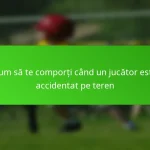 Cum să te comporți când un jucător este accidentat pe teren