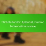 Eticheta fanilor: Aplaudat, Fluierat, Interacțiuni sociale