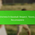 Eticheta în Baseball: Respect, Tăcere, Recunoaștere