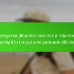 Înțelegerea dinamicii nescrise a rolurilor în echipă în timpul unei perioade dificile