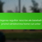 Înțelegerea regulilor nescrise ale baseball-ului privind sărbătorirea home run-urilor