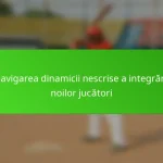 Navigarea dinamicii nescrise a integrării noilor jucători