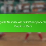 Regulile Nescrise Ale Felicitării Oponenților După Un Meci